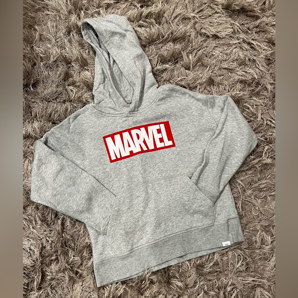 GAP Marvel Hoodie in Gray for Boys Size (8) Medium